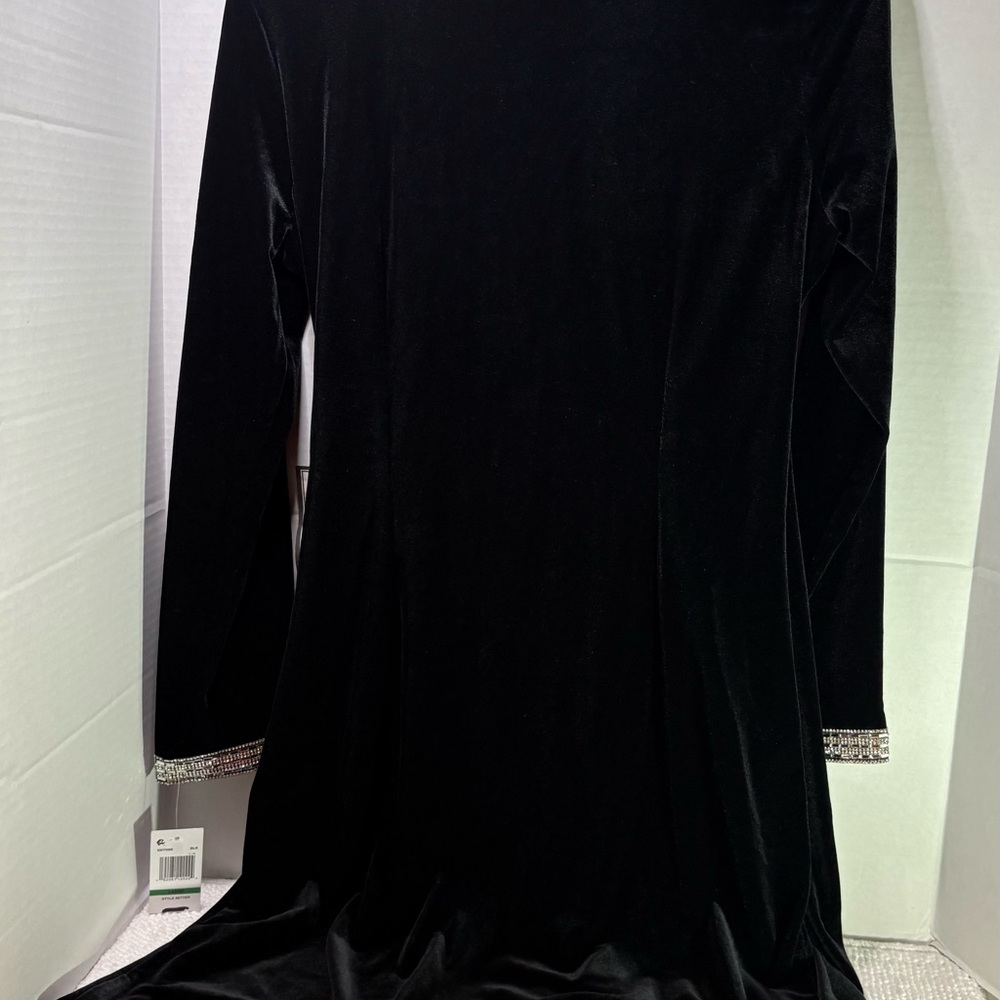 MSK Black Dress with Rhinestones - Picture 4 of 9